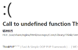 ThinkPHP程序上传Nginx后报错